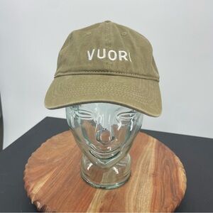 Vuori Ball Cap Adult green Beige Cotton Adjustable Strapback Baseball Hat